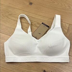 NEW Nike Women's Indy Training  White Sports Bra